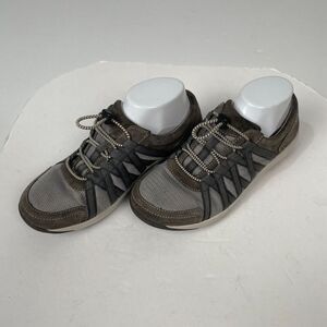 Dansko Honor Suede Sneaker Gray Womens US 7.5-8 /38 Low Top Bungee Comfort Shoes